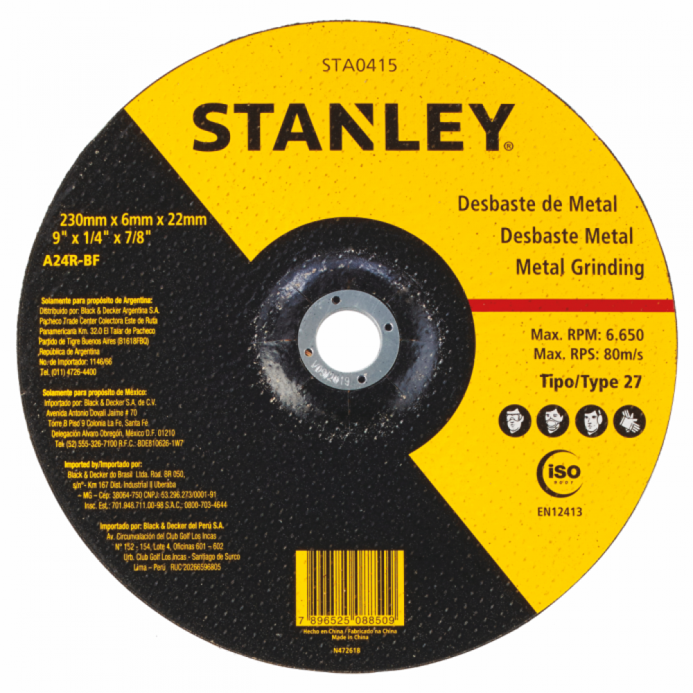 Disco de desbaste STANLEY